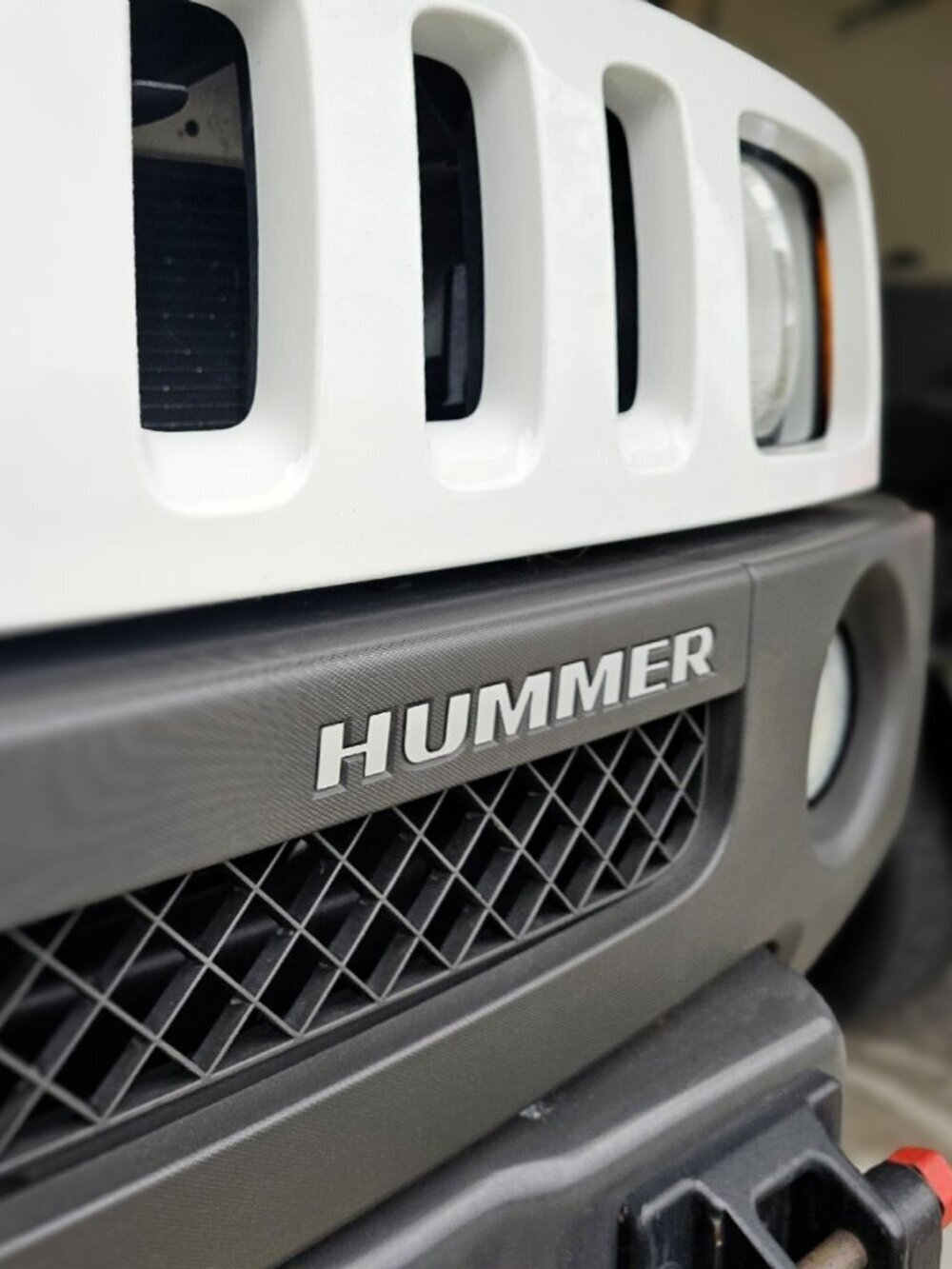 Silver Alum Front Bumper Letters for Hummer H3 ABS Plastic Inserts - Picture 3 of 7
